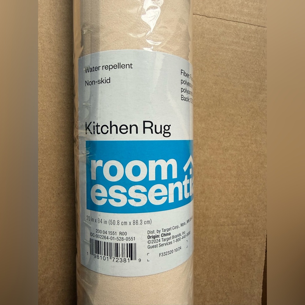 Room Essentials Beige Kitchen Rug Roll - Neutral Beige